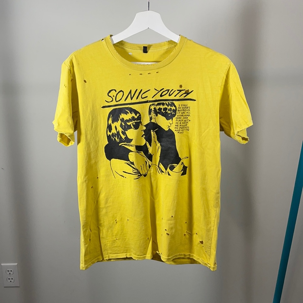 R13 Sonic Youth Oversized Distressed Tee